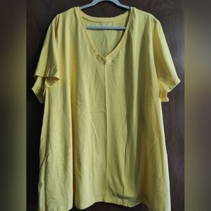 Woman Within Ladies Pullover Top. Size 4X (34/36) Short Sleeves.